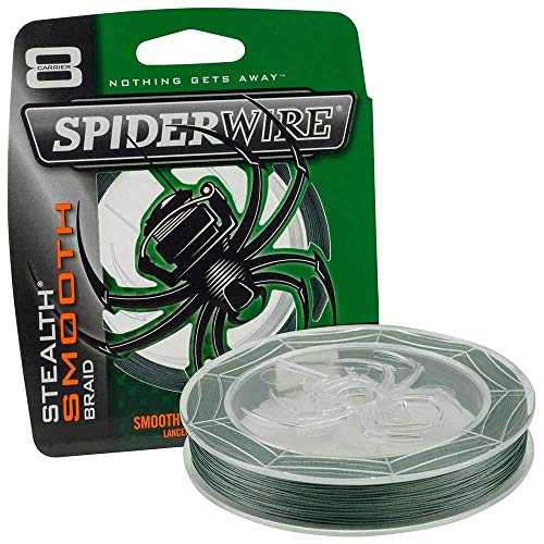 Spiderwire New 2020 Stealth Smooth 8 Geflochtene Schnur 300m, moosgrün, 0.29mm/26.4kg/58lb