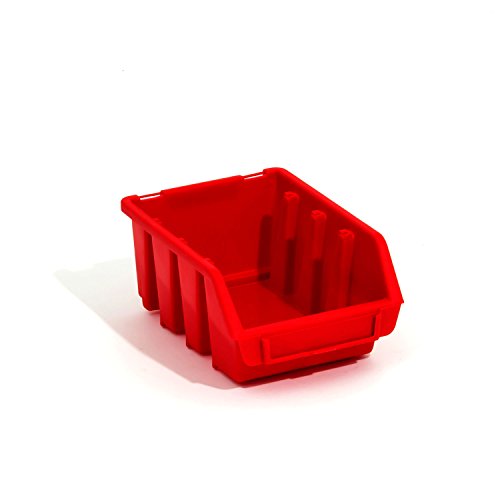 10 Stck. Ergobox Sortierkästen Stapelboxen rot Gr. 2 116x161x75 mm Lagerbox