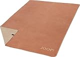 JOOP! Plaid Uni-Doubleface | Kupfer-Sand - 150 x 200