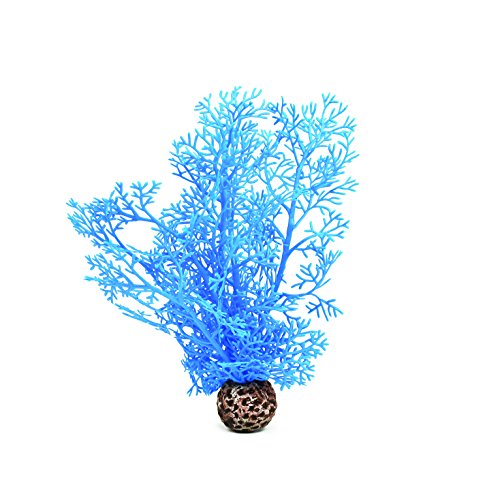 biOrb 46091 Hornkoralle S blau - kleine, naturnahe Koralle aus Kunststoff | Aquariendekoration | leichte Reinigung | geeignet für Süßwasser und Meerwasser