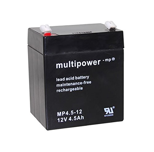 MULTIPOWER MP4,5-12 12V 4,5Ah Blei-Vlies-Akku (Glasfaservlies) AGM
