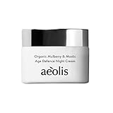 AEOLIS Skincare | Age Defence Night Face Cream | Gesichtscreme | Nachtcreme | Hochwirksame Peptide | Mit Bio-Maulbeerblättern & Mastix | Geschenkideen Frau