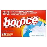 Bounce Weichspüler-Trocknertücher mit Duft „Frische Wäsche“, 240 Stück