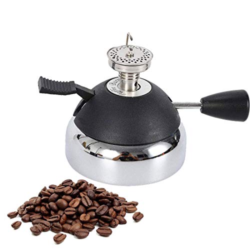QHYX Mini-Kaffeemaschine Gasbrenner Reine Butan Gasherd Automatische Zündung mit Einstellbarer Flamme Tragbare Outdoor-Kaffeemaschine für Siphon Siphon und für Hario Kettle