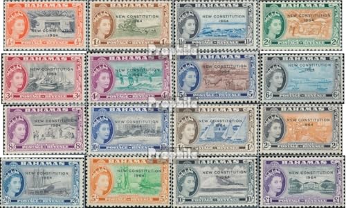 Prophila Collection Bahamas 190-205 (kompl.Ausg.) postfrisch ** MNH 1964 Neue Verfassung (Briefmarken für Sammler) Seefahrt/Schiffe