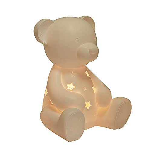 Bambino Nachtlicht LED Teddybär, Schlummerlicht, Bärchen Nachttischlampe fürs Kinderzimmer