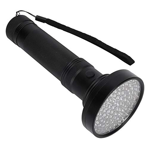UV-Taschenlampe, 100 LEDs, Mini Aluminium, UV-Flashlight, Taschenlampe, Taschenlampe, Taschenlampe, Detektor Schwarz