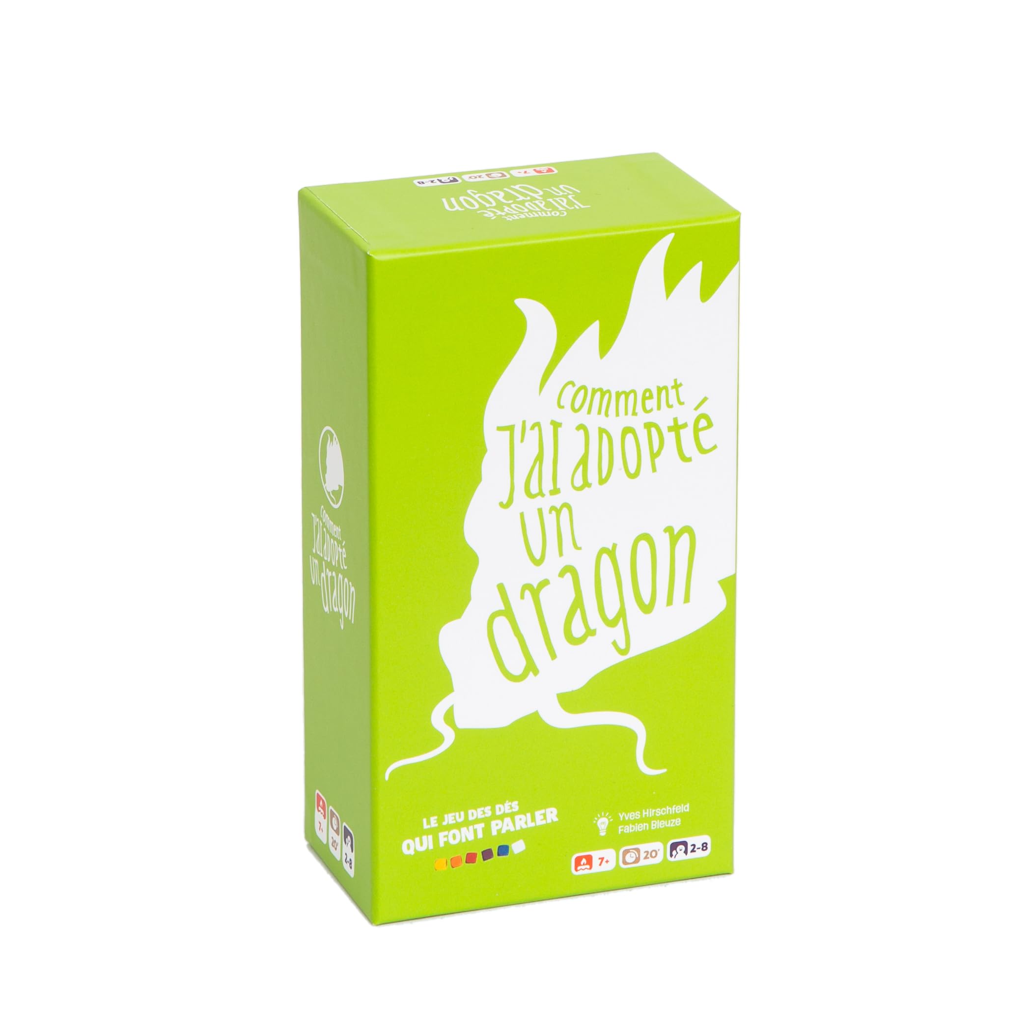 ledroitdeperdre.com Le Droit de Perdre – JDCLON012 – Gesellschaftsspiel „Comment J'Ai Adopte Un Dragon“ – Das Spiel der Würfel, Die einen zum Reden bringen, französische Version