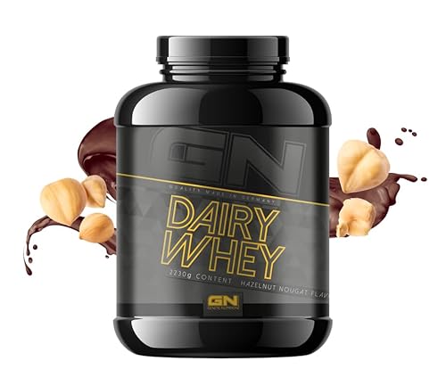 GN Laboratories 100% Dairy Whey Protein Pulver 2230g (Haselnuss-Nougat) – Eiweißpulver zum Muskelaufbau – Proteinpulver für Protein Shake
