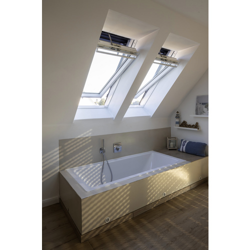 VELUX Schwing-Dachfenster »GGU«, Verbundsicherheitsglas (VSG), innen weiß, Kunststoff | Holz - weiss 2