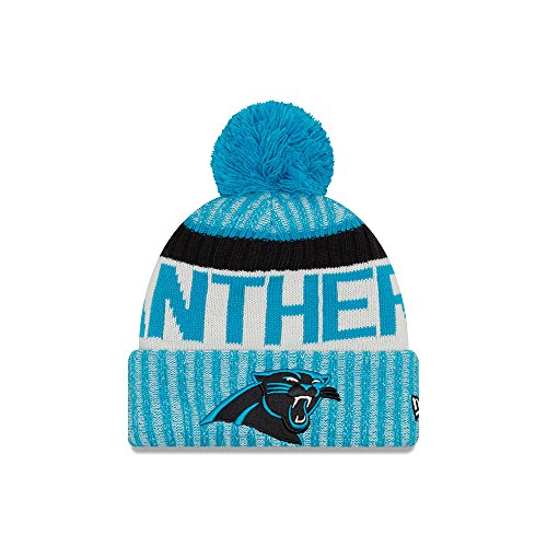 Carolina Panthers New Era 2017 NFL Sideline On Field Sport Knit Hat Hut - Blue