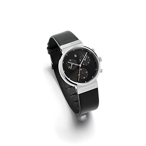 Jacob Jensen Damen Chronograph Quarz Uhr mit Leder Armband 613