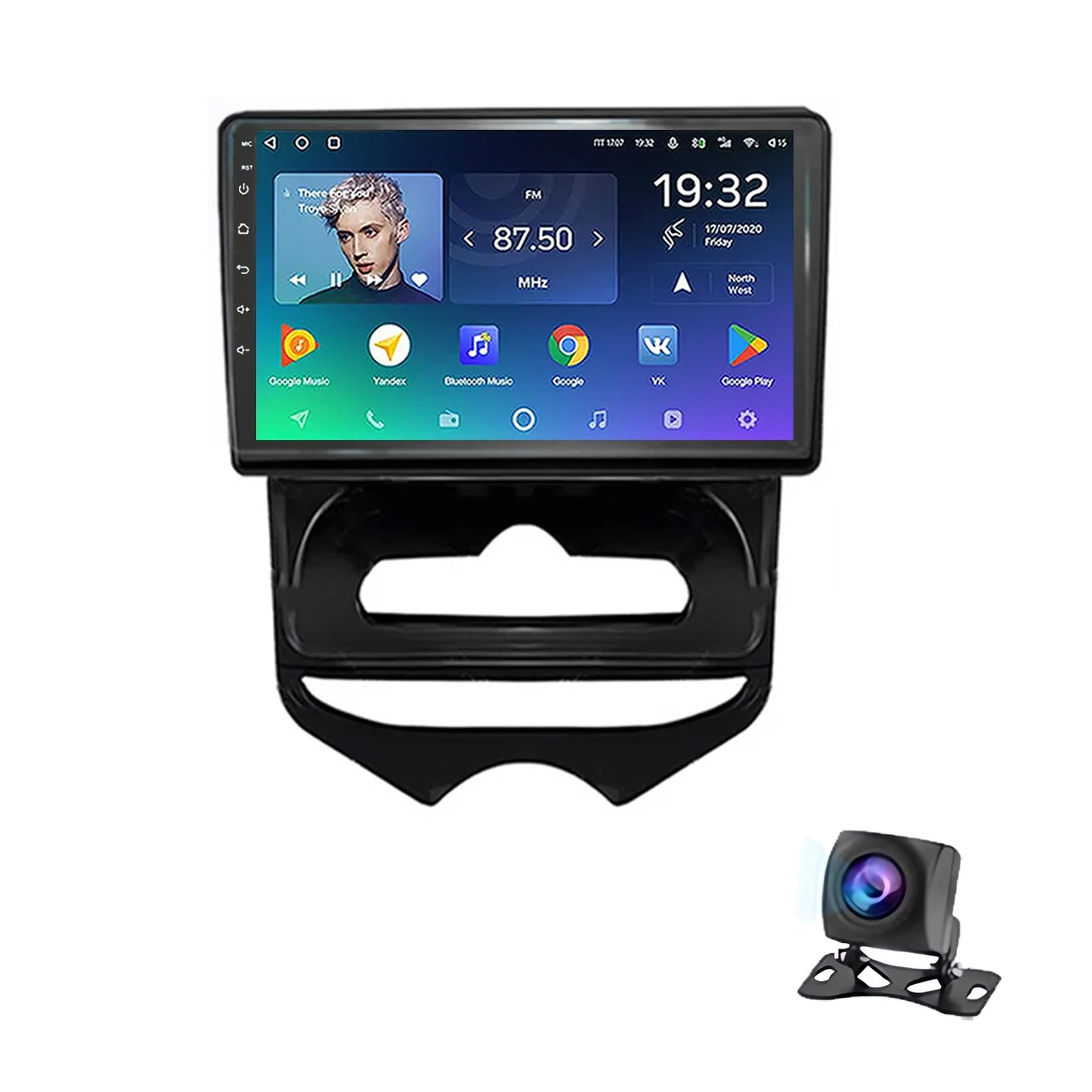 Android 12 Multimedia Player 2 Din 9 Zoll Touchscreen Autoradio Für Hyundai Ix20 Ix-20 2010-2023 Mit Navi/Bluetooth WiFi/GPS Rückfahrkamera Wireless Carplay Und Android Auto Unterstützt ( Color : B ,