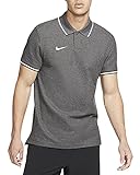 Nike Herren M TM CLUB19 SS Polo Shirt, Grau (Charcoal Heathr/White/071), S