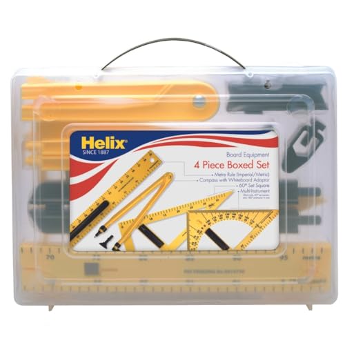 Helix Whiteboard-Lineal X24050, magnetisch, 60 cm Set gelb