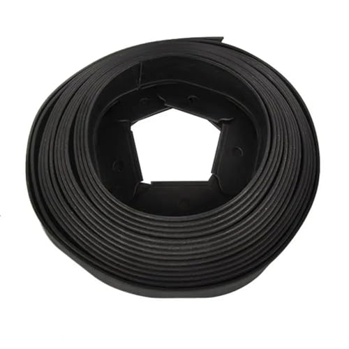 Gartenbegrenzung Barriere Nützlicher, wiederverwendbarer, wetterbeständiger, robuster Rasenzaun, Gartenisolationskante, Gartenkante, abgegrenzte Bereiche Lawn Edging (Color : Black)