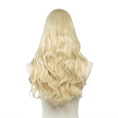 Synthetisches U-Teil Clip in Haarverlängerung Clip-on Natürliche Dicke Falsche Gefälschte Blonde Lange Glatte Haarteile 16 20 24 Zoll-Strandblond, 20 Zoll, China