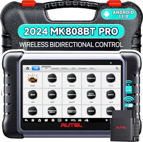 Autel MaxiCOM MK808BT OBD2 Diagnosegerät Auto Bluetooth Scanner mit Alles System & 23 Services Inkl. ABS Bremsblutung, TPMS, IMMO, Ölreset (MD808 Pro+MaxiCheck Pro) - Verbesserte Version von MK808