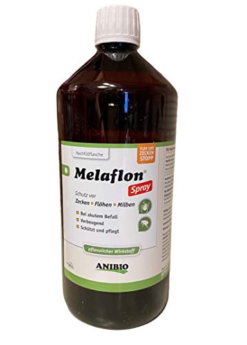 Anibio Melaflon Spray 1000 ml (ohne Sprühkopf) Gegen Flöhe, Zecken, Milben