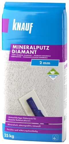Knauf Mineralputz Diamant 25 kg, 2 mm Körnung, reinweiß