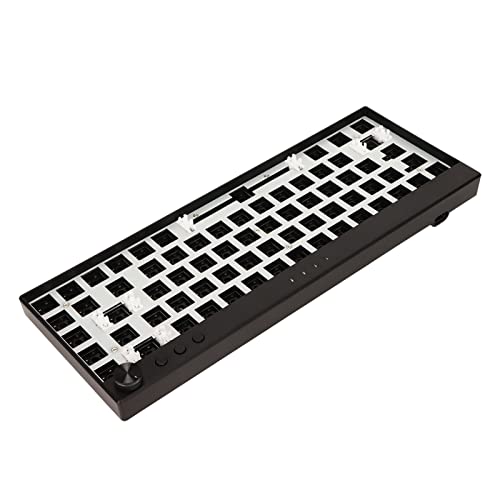 DAUZ Benutzerdefinierte Mechanische Tastatur, RGB-Hintergrundbeleuchtung, Hohe Härte, 68 Tasten, Mechanische DIY-Tastatur für Heimwerker (Schwarz)