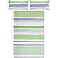 REDBEST Bettwäsche, Bettgarnitur Renforcé grün Größe 200x200 cm (2X 40x80 cm) - mit praktischem Reißverschluss anschmiegsam, strapazierstark, 100% Baumwolle