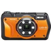 Ricoh WG-6 - Digitalkamera - Kompaktkamera - 20.0 MPix - 4K / 30 BpS - 5x optischer Zoom - Unterwasser bis zu 20 m - orange
