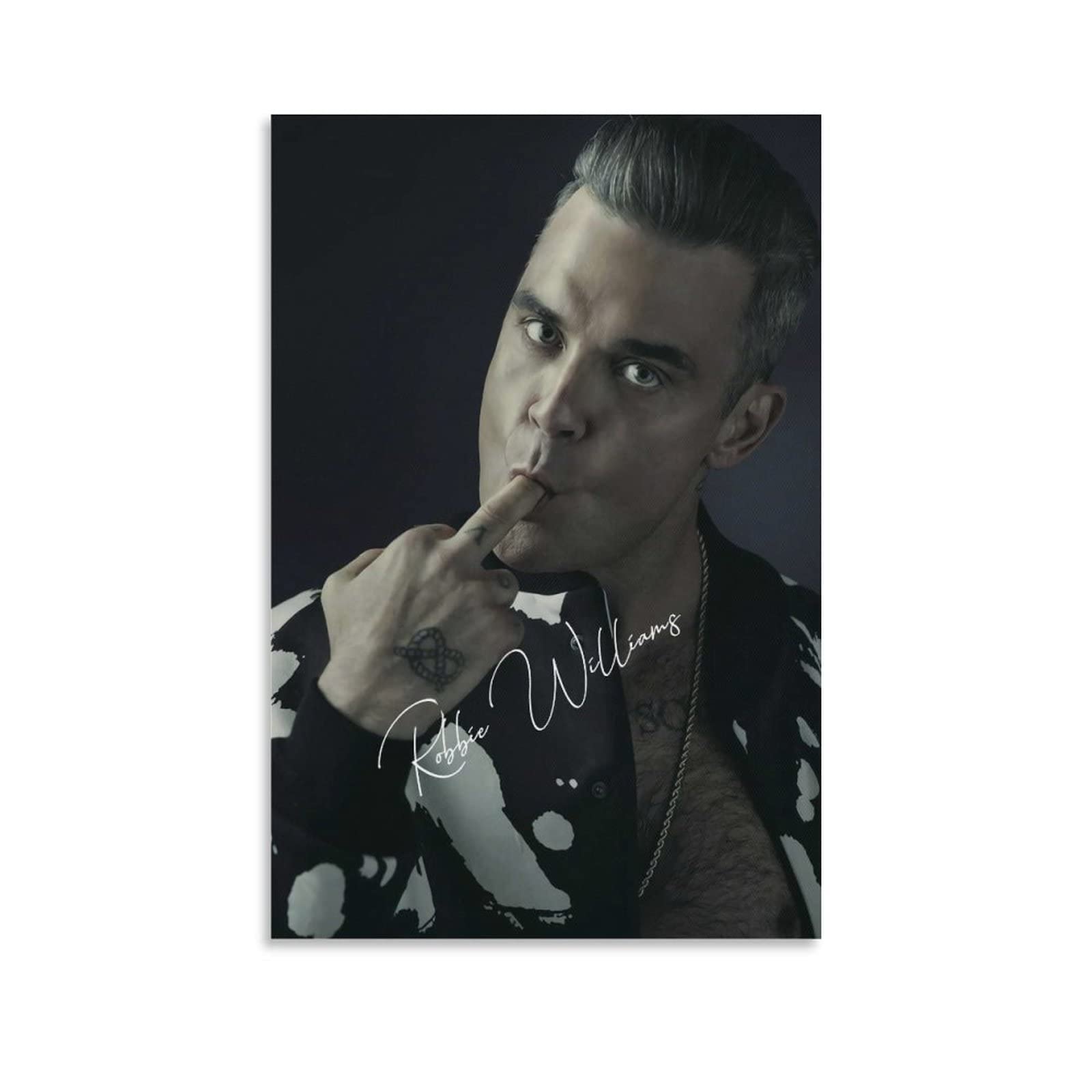 XXJDSK Foto Auf Leinwand Robbie Williams, modernes Familienschlafzimmerdekor, Poster für Schlafzimmer und Wohnzimmer 60X90cm Kein Rahmen