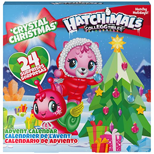 Hatchimals 6044284 CollEGGtibles Crystal Christmas - Adventskalender mit 15 exklusiven Sammelfiguren und mehr als 24 Überraschungen