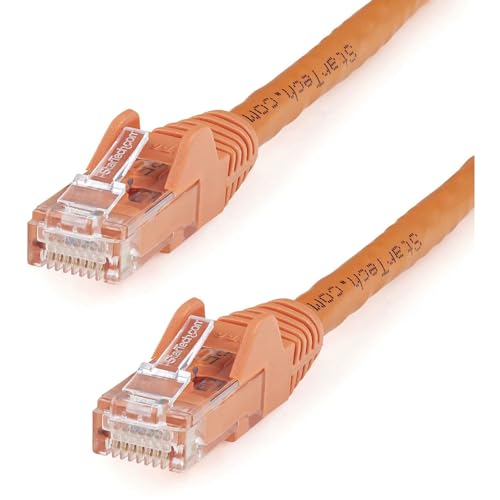 StarTech.com Cat6 Snagless RJ45 UTP Netzwerkkabel - 30m - orange - nahtlos - Ethernet Kabel UTP - langes Netzwerkkabel - Ethernetkabel