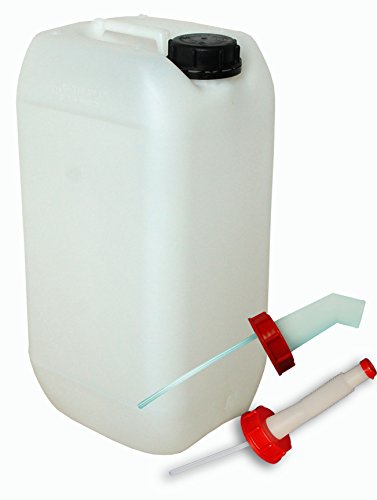 Wilai 15 Liter Kanister Natur mit Schnellausgießer und flexiblen Ausgießer (DIN 61)
