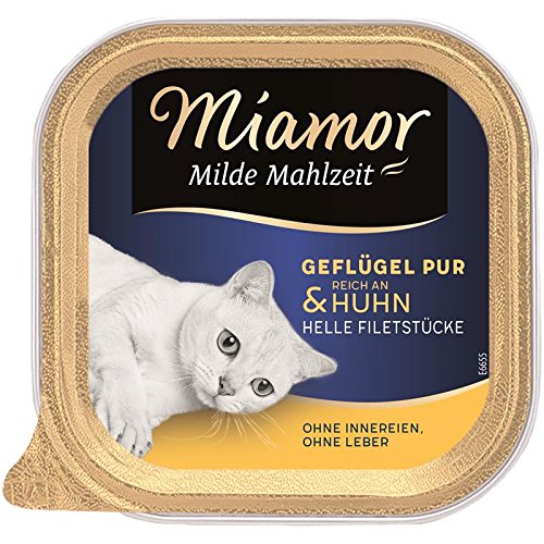 Miamor Milde Mahlzeit Geflügel & Huhn | 16x 100g Katzenfutter