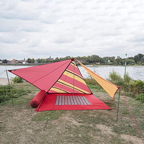 BENT Tarp-Zelt Canvas Plain Sonnensegel Set (mit Transporttasche)