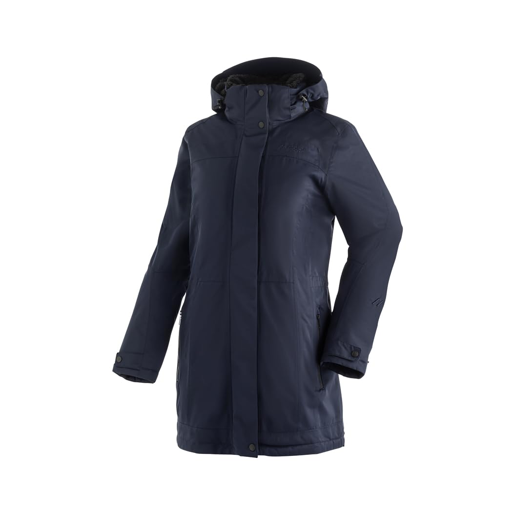 Maier Sports Damen Lisa 2.1 Mantel, Wintermantel mit abnehmbarer Kapuze, wasserdichte Outdoor-Jacke