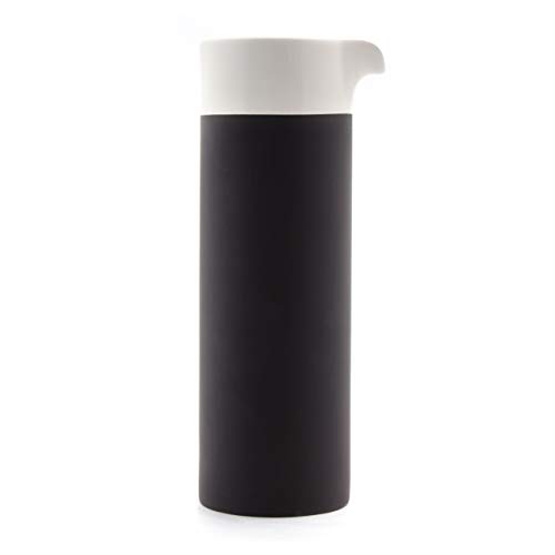 Magisso Selbst abkühlende Karaffe 0,75 L, Keramik, schwarz/weiß, 9.7 x 8 x 24.2 cm