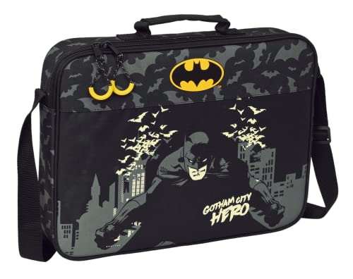 Safta - Batman Hero Extra-Schultasche 38 x 28 x 6 cm, Mehrfarbig (612269385)