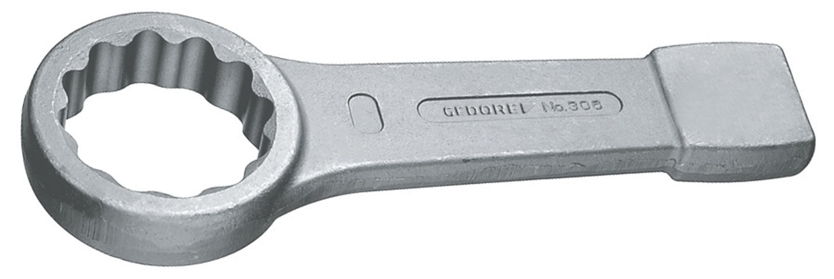 GEDORE Schlag-Ringschlüssel 30 mm, Hochpräzise Schlüsselweite, Robust für Industrie & Handwerk, Made in Germany - 30mm