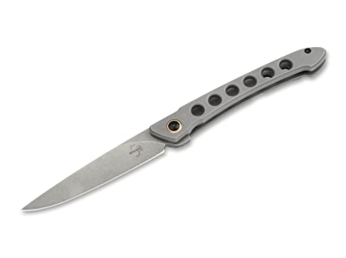 Böker Plus® Spillo Taschenmesser - schlankes Profi Klappmesser mit extra scharfer Spearpoint Klinge - leichtes & schmales Taschen-Messer mit Clip (Urban Spillo Flipjoint)