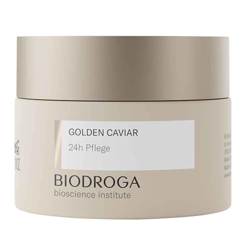 BIODROGA Bioscience Institute - GOLDEN CAVIAR – 24h Pflege 50ml - Anti-Aging Gesichtspflege - Hautpflege mit Caviarextrakt - reduziert Linien, verleiht Energie und stärkt die Widerstandskraft