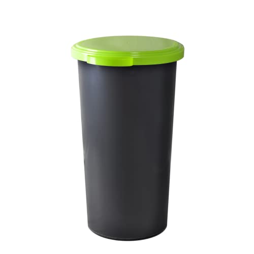 KUEFA 60L Müllsackständer mit flachem Deckel (Hellgrün)