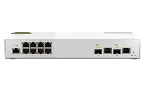 Qnap QSW-M2108-2C, 8 Port 2.5Gbps, 2 Port 10Gbps SFP+/ NBASE-T, W125905471 (2 Port 10Gbps SFP+/ NBASE-T Combo, Web Managed Switch)
