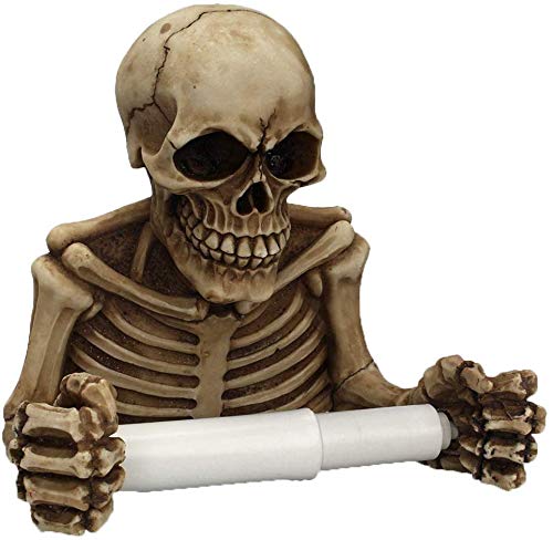 1 STÜCK Skeleton Toilettenpapierrolle Wand Retro Skeleton Papierhandtuchhalter Schädel Rollenhalter Ghost Festival Bad Lagerung Artefakt