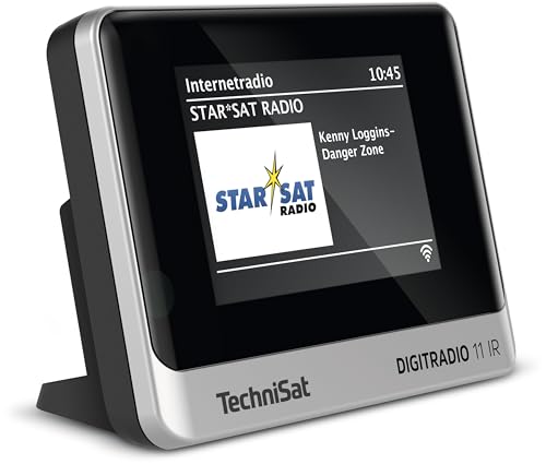 TechniSat DIGITRADIO 11 IR - DAB+ und Internetradio Adapter (WLAN, Farb-Display, Bluetooth, Fernbedienung, Wecker, ohne Lautsprecher, optimal zur Aufrüstung bestehender HiFi-Anlagen) schwarz/Silber