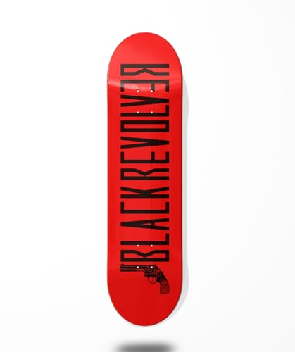 Skateboard Skateboard Deck Board Black Revolver Color Black Red 8.8