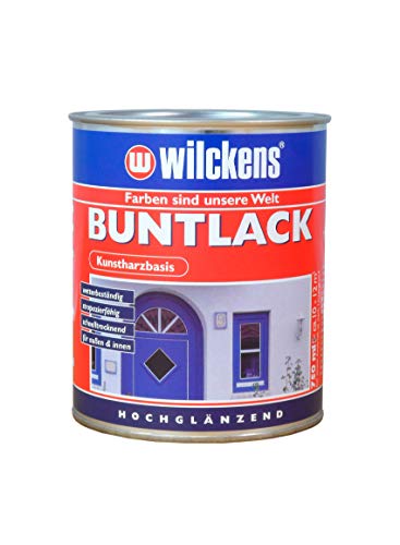 Buntlack hochglänzend Beige - RAL 1001 2,5 l Lack Kunstharz Wilckens ca. 35 m² Innen Außen wetterbeständig Farblack Lackfarbe