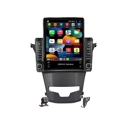 YLOXFW Android 12.0 Autoradio Stereo Navi mit 4G WIFI DSP Carplay für S-sangyong Korando 3 Actyon 2 2013-2017 Sat GPS Navigation 10.4 zoll Touchscreen Multimedia Video Player FM BT Receiver,Ts200