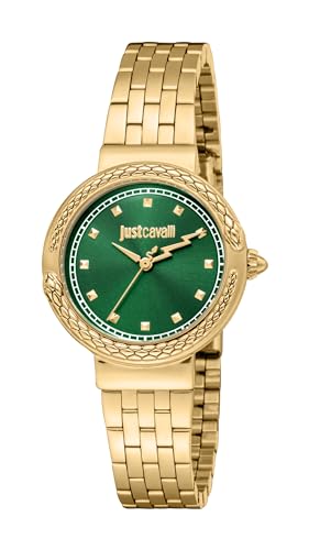 Just Cavalli Damen Analog Quarz Uhr mit Edelstahl Armband JC1L311M0035