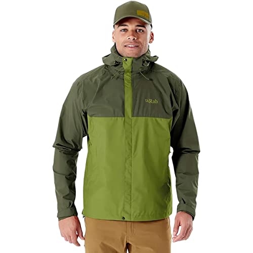 Rab - Downpour Eco Jacket - Regenjacke Gr XL oliv