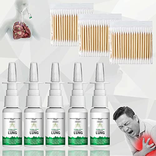 OnNature Organic Herbal Lung Cleanse & Repair Nasal Spray PRO Nasove Natural Herbal Essence Cleansing Lung Spray, Organic Herbal Lung Cleanse Repair Nasal Spray (5 PCS)