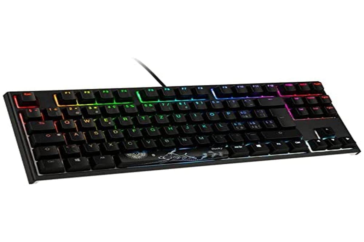 Ducky ONE 2 TKL PBT Gaming, MX-Blue, RGB-LED – Schwarz,